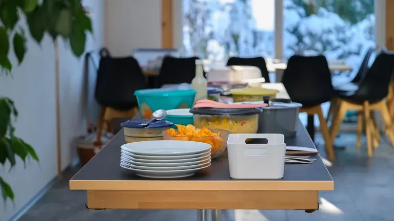 Buffet-Auswahl Mittagessen